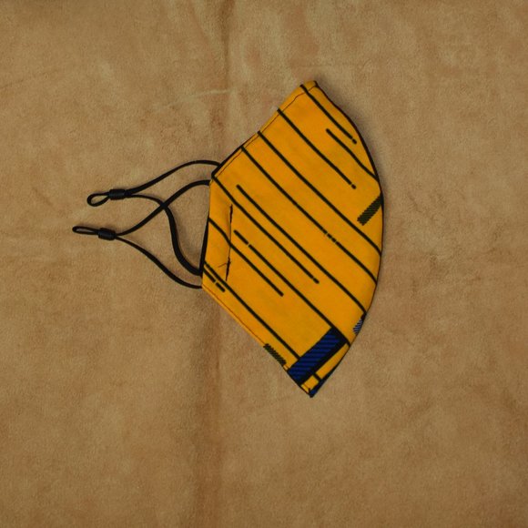 Face Mask  Men's  African print/Color block Style - Picture 2 of 7